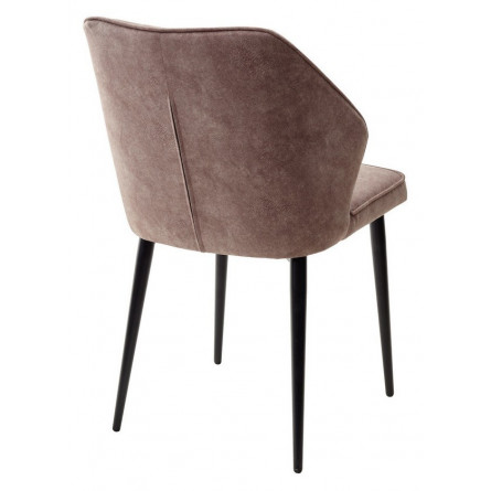 Стул SEATTLE-V КОРИЧНЕВЫЙ 34, античная ткань (микровельвет) / черный каркас М-City