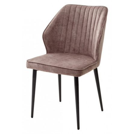 Стул SEATTLE-V КОРИЧНЕВЫЙ 34, античная ткань (микровельвет) / черный каркас М-City