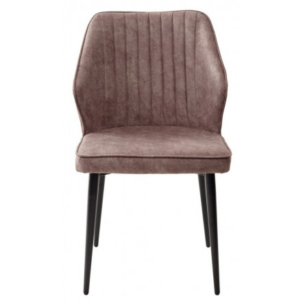 Стул SEATTLE-V КОРИЧНЕВЫЙ 34, античная ткань (микровельвет) / черный каркас М-City