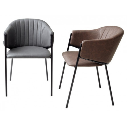 Стул DILL RU-08 антрацит/ черный каркас, М-City