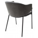 Стул DILL RU-08 антрацит/ черный каркас, М-City Стул DILL RU-08 антрацит/ черный каркас, М-City
