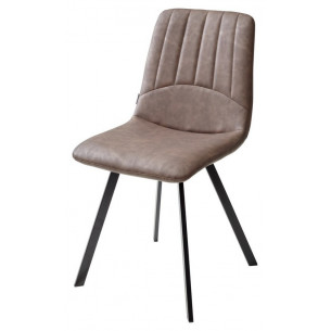 Стул ASHTON RU-05 коричневый винтаж/ черный каркас М-City