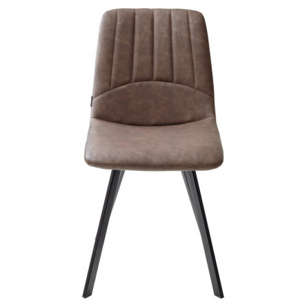 Стул ASHTON RU-05 коричневый винтаж/ черный каркас М-City