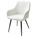 Стул BRANDY WZ2042-18 белая галька, фактурный велюр/ черный каркас М-City
