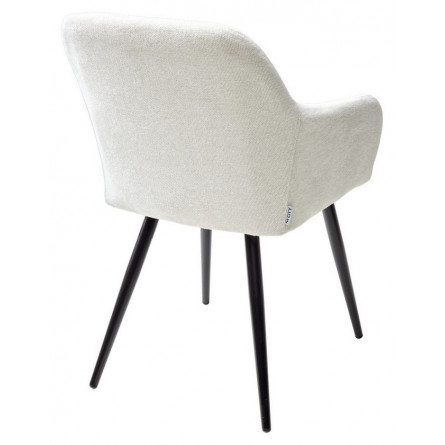 Стул BRANDY WZ2042-18 белая галька, фактурный велюр/ черный каркас М-City