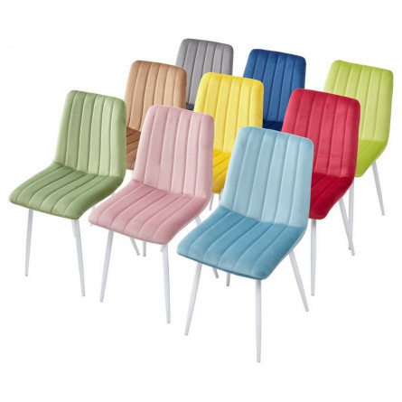 Стул DUBLIN G108-72 тоффи, велюр / белый каркас М-City