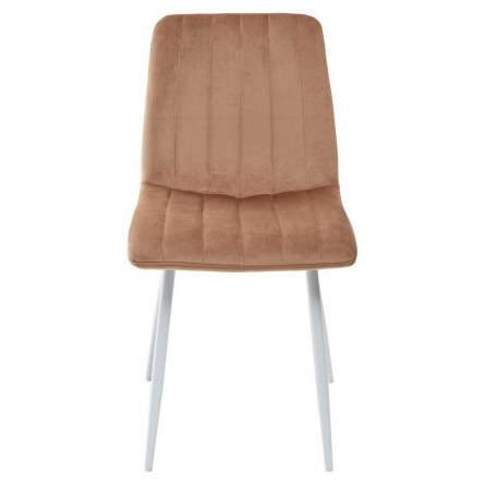 Стул DUBLIN G108-72 тоффи, велюр / белый каркас М-City