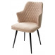 Стул HERMAN 360 град. БЕЖЕВЫЙ 5, велюр / черный каркас М-City