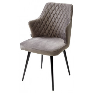 Стул HERMAN 360 град. ГРАФИТ 14, велюр / черный каркас М-City