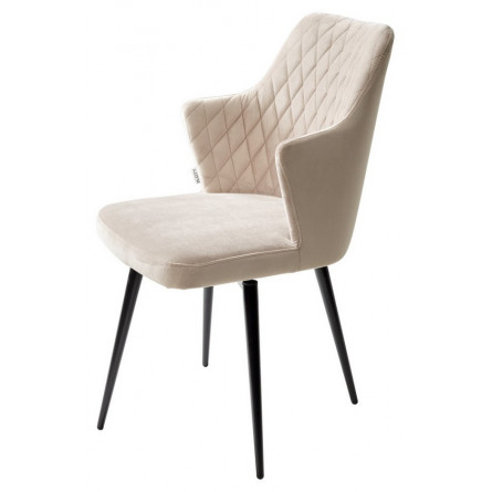 Стул HERMAN 360 град. ЛАТТЕ 25, велюр / черный каркас М-City