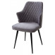 Стул HERMAN 360 град. СЕРЫЙ 27, велюр / черный каркас М-City