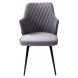 Стул HERMAN 360 град. СЕРЫЙ 27, велюр / черный каркас М-City Стул HERMAN 360 град. СЕРЫЙ 27, велюр / черный каркас М-City