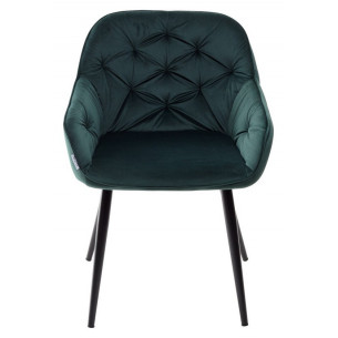 Стул BREEZE BLUVEL-78 GREEN, велюр / черный каркас, велюр М-City