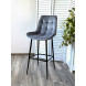 Барный стул ХОФМАН, цвет H-14 Серый, велюр / черный каркас М-City Барный стул ХОФМАН, цвет H-14 Серый, велюр / черный каркас М-City
