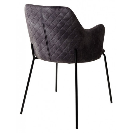 Стул AMARETTO VBP201 античный графит, велюр без пальчикового эффекта / черный каркас, М-City