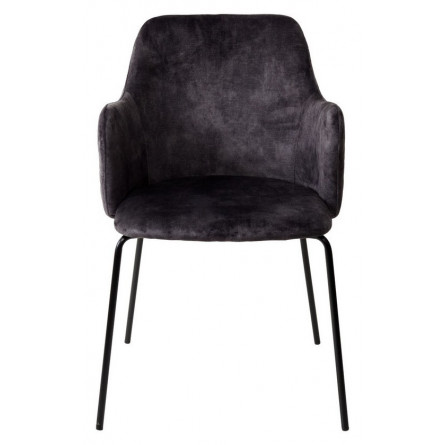 Стул AMARETTO VBP201 античный графит, велюр без пальчикового эффекта / черный каркас, М-City