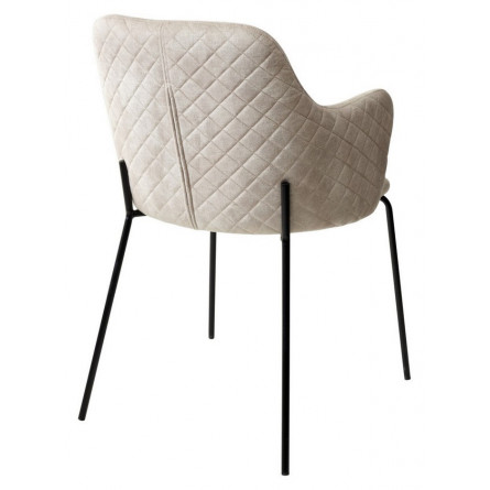 Стул AMARETTO VBP206 античный светло-бежевый, велюр без пальчикового эффекта /черный каркас, М-City