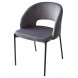 Стул AGNES BLUVEL-14 серый, черный каркас М-City