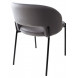 Стул AGNES BLUVEL-14 серый, черный каркас М-City Стул AGNES BLUVEL-14 серый, черный каркас М-City