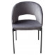Стул AGNES BLUVEL-14 серый, черный каркас М-City Стул AGNES BLUVEL-14 серый, черный каркас М-City