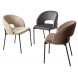 Стул AGNES BLUVEL-38 латте, черный каркас М-City Стул AGNES BLUVEL-38 латте, черный каркас М-City