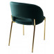 Стул AGNES BLUVEL-78 зеленый, золотой каркас М-City Стул AGNES BLUVEL-78 зеленый, золотой каркас М-City