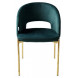 Стул AGNES BLUVEL-78 зеленый, золотой каркас М-City Стул AGNES BLUVEL-78 зеленый, золотой каркас М-City