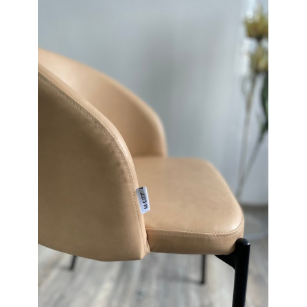 Стул AGNES PUA-20 латте, PU, черный каркас М-City