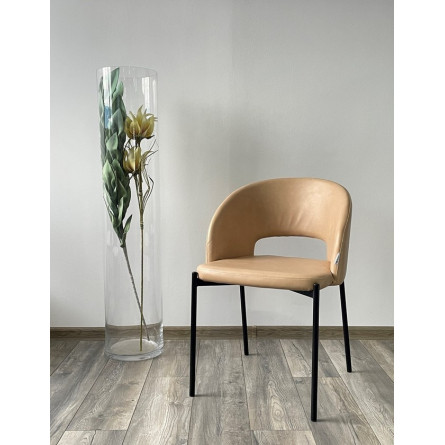 Стул AGNES PUA-20 латте, PU, черный каркас М-City