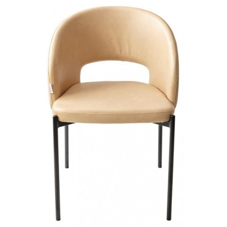 Стул AGNES PUA-20 латте, PU, черный каркас М-City