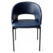 Стул AGNES PUA-26 Синяя сталь, PU, черный каркас М-City Стул AGNES PUA-26 Синяя сталь, PU, черный каркас М-City