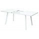Стол ФИН 120 Белый, стекло/ Белый каркас М-City Стол ФИН 120 Белый, стекло/ Белый каркас М-City