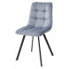 Стул CHILLI SQUARE BLUVEL-06 серо-голубой, велюр / черный каркас М-City
