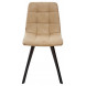 Стул CHILLI SQUARE RU-16 бежевый винтаж, PU / черный каркас М-City Стул CHILLI SQUARE RU-16 бежевый винтаж, PU / черный каркас М-City