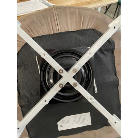 Стул MAVERICK BLUVEL-03 LIGHT GREY, велюр/ белый каркас, поворот.360 град. М-City