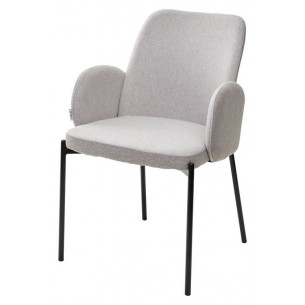 Стул NIKKI VF119 светло-серый / VF120 серый / черный каркас М-City