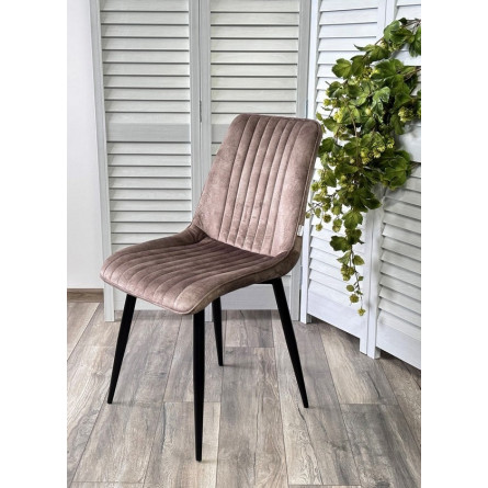 Стул REMI PK6015-08(VBP208) античный серо-бежевый, велюр М-City