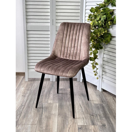 Стул REMI PK6015-08(VBP208) античный серо-бежевый, велюр М-City