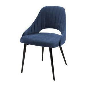 Стул FANTINE-LS СИНИЙ 29, велюр / черный каркас М-City