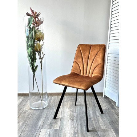 Стул ARFA VT5001-4 античный медный, велюр без "пальчикового" эффекта/ черный каркас М-City