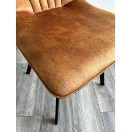 Стул ARFA VT5001-4 античный медный, велюр без "пальчикового" эффекта/ черный каркас М-City