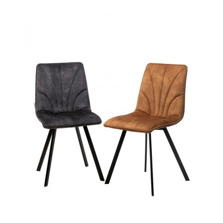 Стул ARFA VT5001-4 античный медный, велюр без "пальчикового" эффекта/ черный каркас М-City