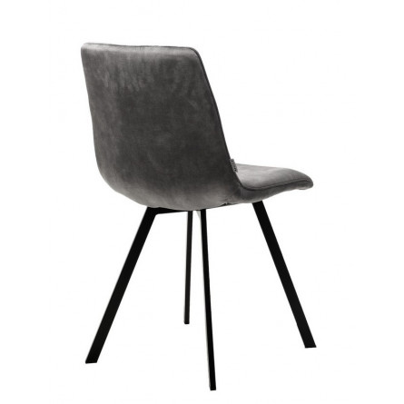 Стул ARFA VT5001-7 античный светло-серый, велюр без "пальчикового" эффекта/ черный каркас М-City