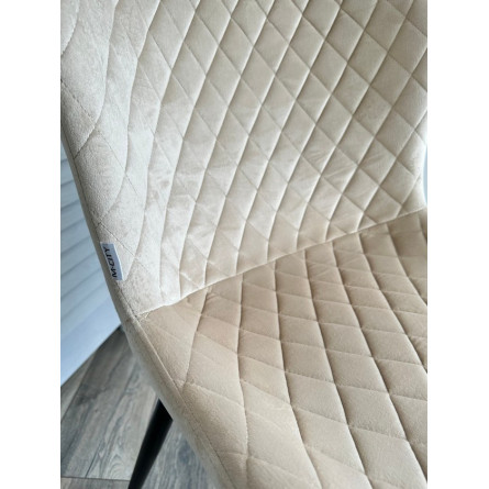 Стул VARESE G062-03 светлый беж, велюр / черный каркас М-City