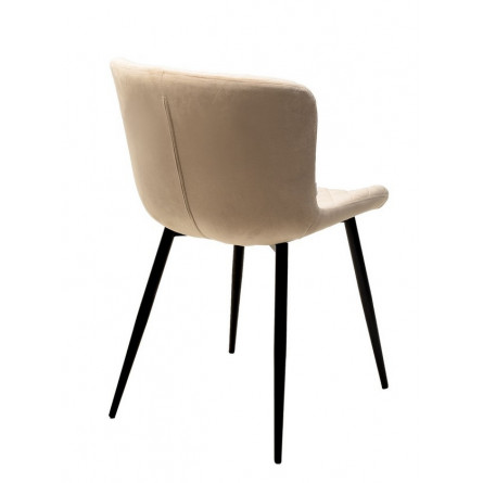 Стул VARESE G062-03 светлый беж, велюр / черный каркас М-City