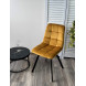 Стул CHILLI SQUARE BLUVEL-68 желтый, велюр / черный каркас М-City Стул CHILLI SQUARE BLUVEL-68 желтый, велюр / черный каркас М-City