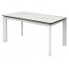 Стол CREMONA 140 HIGH GLOSS STATUARIO Белый мрамор глянцевый, керамика/ белый каркас М-City