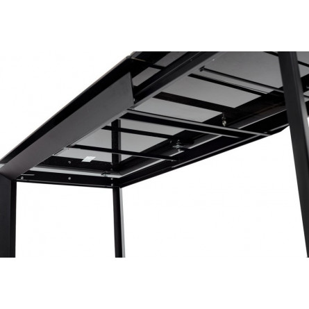 Стол CREMONA 140 KL-61 под дерево, итальянская керамика/ черный каркас М-City