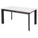 Стол CREMONA 140 MATTE STATUARIO Белый мрамор матовый, керамика/ черный каркас М-City