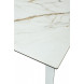 Стол CREMONA 180 KL-188 Контрастный мрамор матовый, итальянская керамика/ белый каркас М-City Стол CREMONA 180 KL-188 Контрастный мрамор матовый, итальянская керамика/ белый каркас М-City